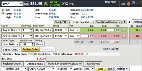 Screenshot of All-in-One Trade Ticket